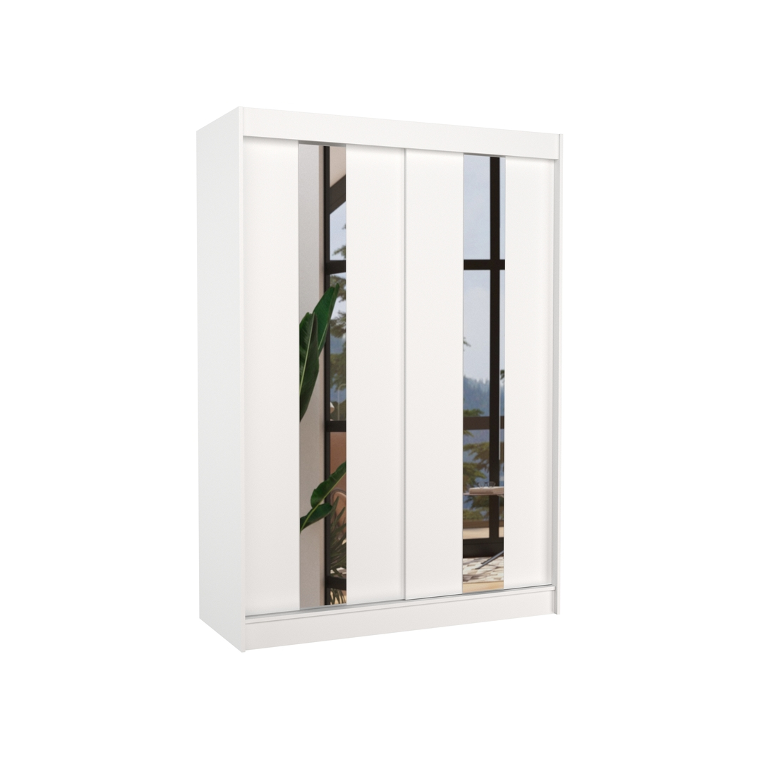 Levně Šatní skříň s posuvnými dveřmi se zrcadlem Balton 150 cm - ADRK FURNITURE