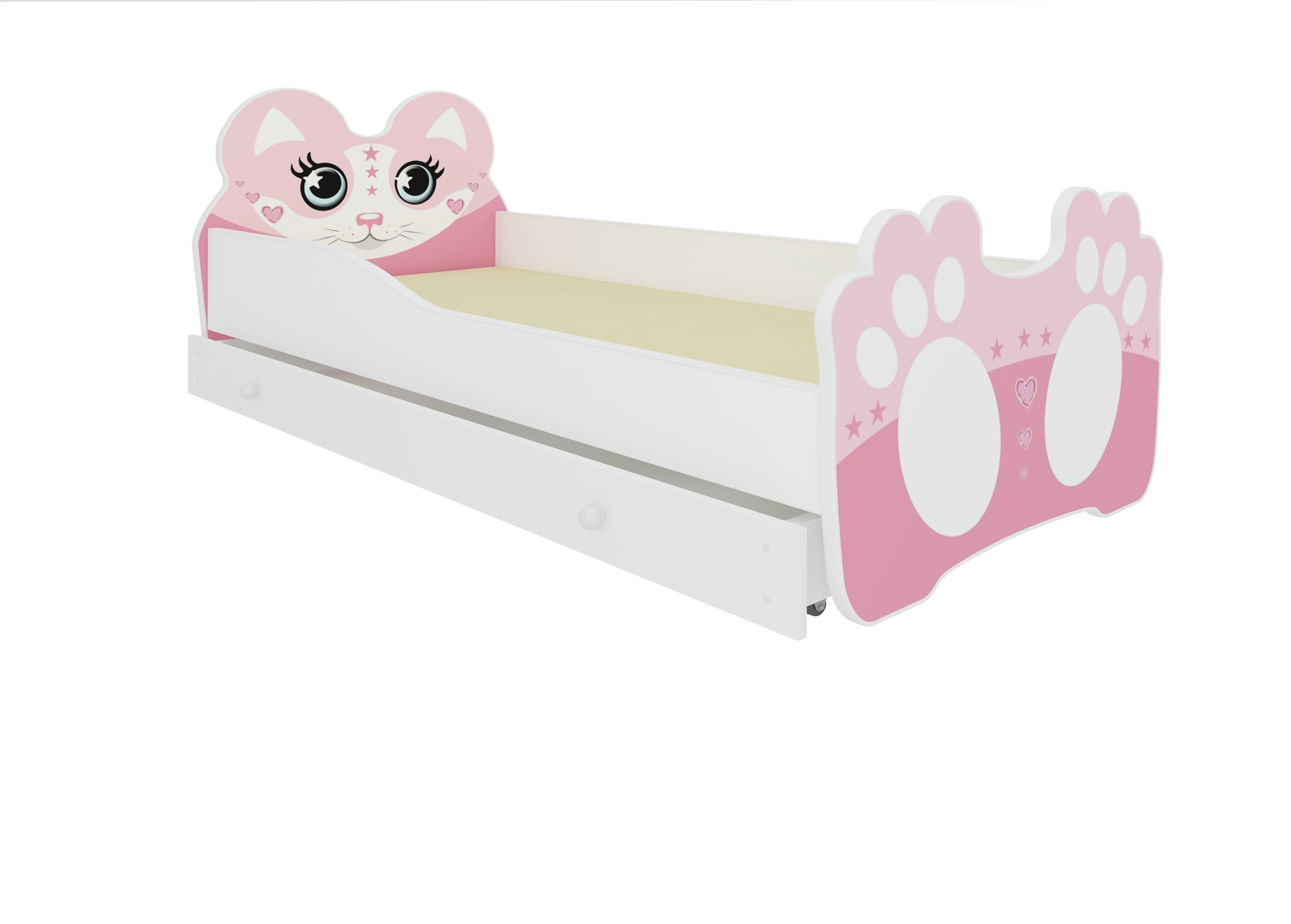 Levně Postel s matrací a zásuvkou Bear 140x70 cm - ADRK FURNITURE