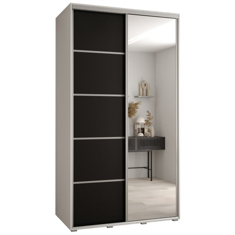 

Skříň s posuvnými dveřmi a zrcadlem Davos 5 130, hloubka 60 cm - Abiks Meble