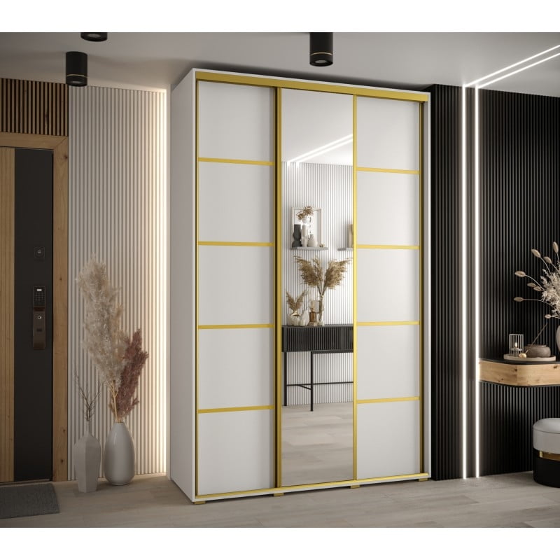 

Skříň s posuvnými dveřmi a zrcadlem Davos 5 150, hloubka 45 cm - Abiks Meble