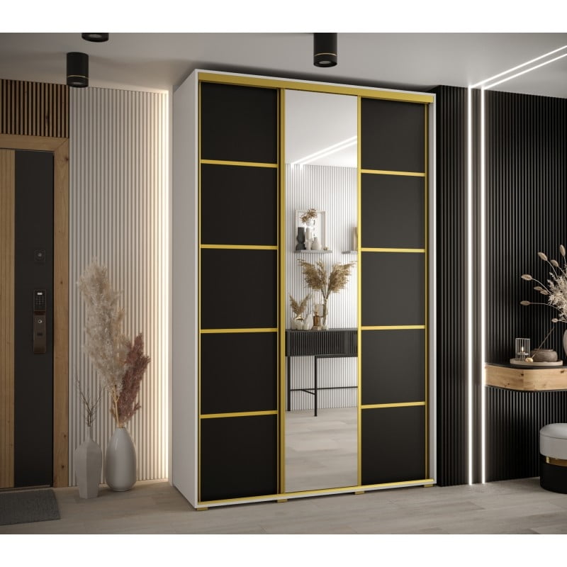 

Skříň s posuvnými dveřmi a zrcadlem Davos 5 150, hloubka 45 cm - Abiks Meble
