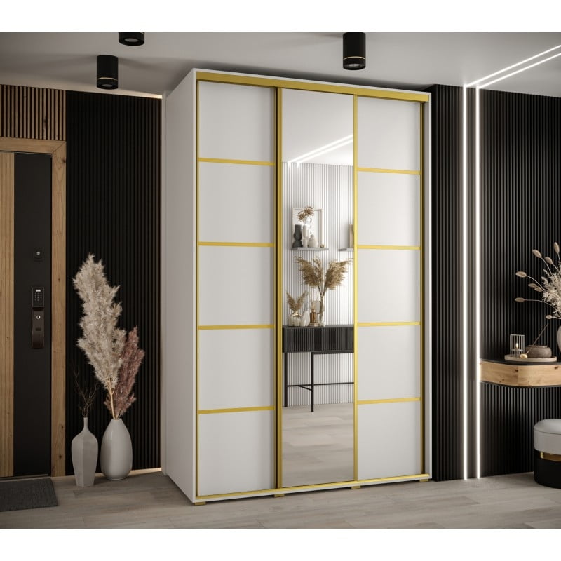 

Skříň s posuvnými dveřmi a zrcadlem Davos 5 150, hloubka 60 cm - Abiks Meble