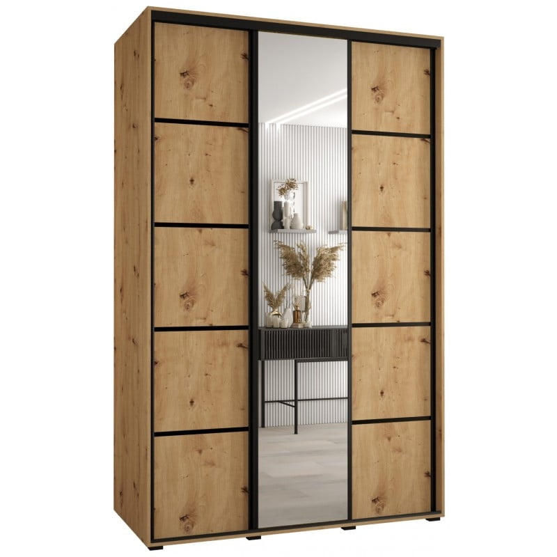 

Skříň s posuvnými dveřmi a zrcadlem Davos 5 150, hloubka 60 cm - Abiks Meble