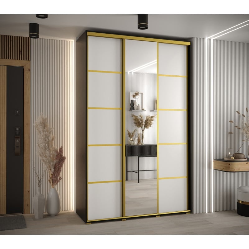 

Skříň s posuvnými dveřmi a zrcadlem Davos 5 160, hloubka 45 cm - Abiks Meble
