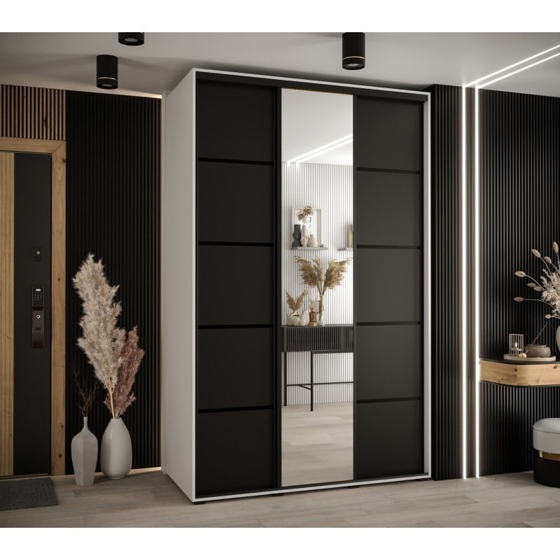 

Skříň s posuvnými dveřmi a zrcadlem Davos 5 160, hloubka 60 cm - Abiks Meble