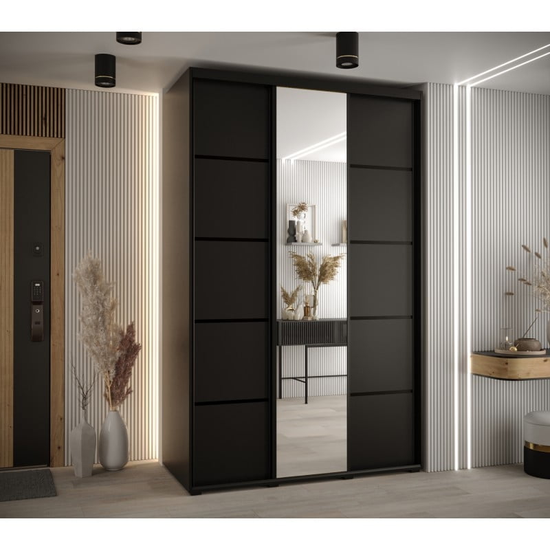 

Skříň s posuvnými dveřmi a zrcadlem Davos 5 160, hloubka 60 cm - Abiks Meble