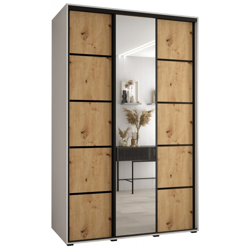 

Skříň s posuvnými dveřmi a zrcadlem Davos 5 160, hloubka 60 cm - Abiks Meble