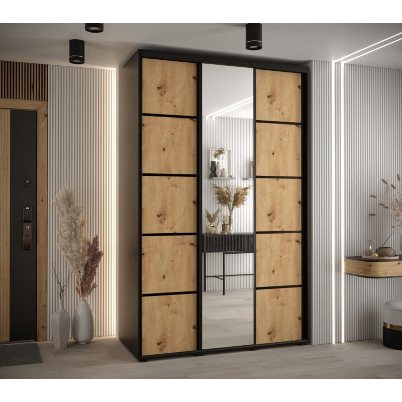 

Skříň s posuvnými dveřmi a zrcadlem Davos 5 160, hloubka 60 cm - Abiks Meble