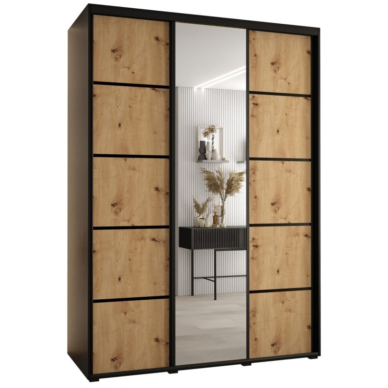 

Skříň s posuvnými dveřmi a zrcadlem Davos 5 170, hloubka 60 cm - Abiks Meble