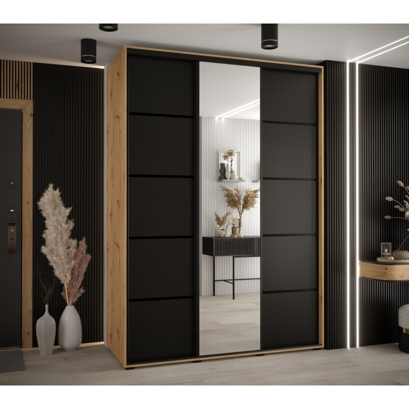 

Skříň s posuvnými dveřmi a zrcadlem Davos 5 170, hloubka 60 cm - Abiks Meble