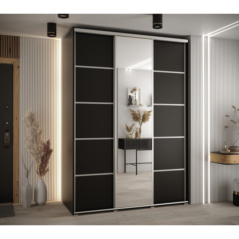 

Skříň s posuvnými dveřmi a zrcadlem Davos 5 170, hloubka 60 cm - Abiks Meble