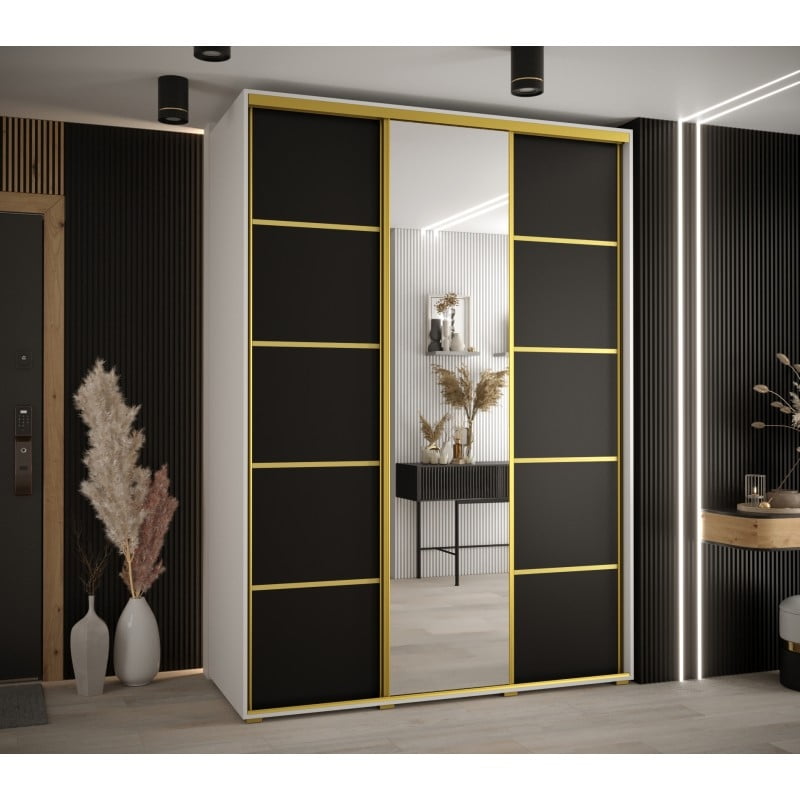 

Skříň s posuvnými dveřmi a zrcadlem Davos 5 170, hloubka 60 cm - Abiks Meble