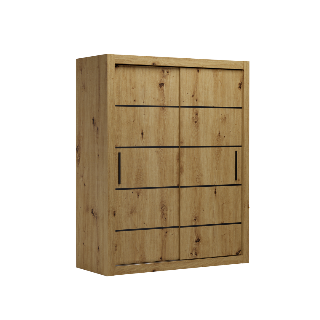 Levně Šatní skříň s posuvnými dveřmi Morell 160 cm - ADRK FURNITURE