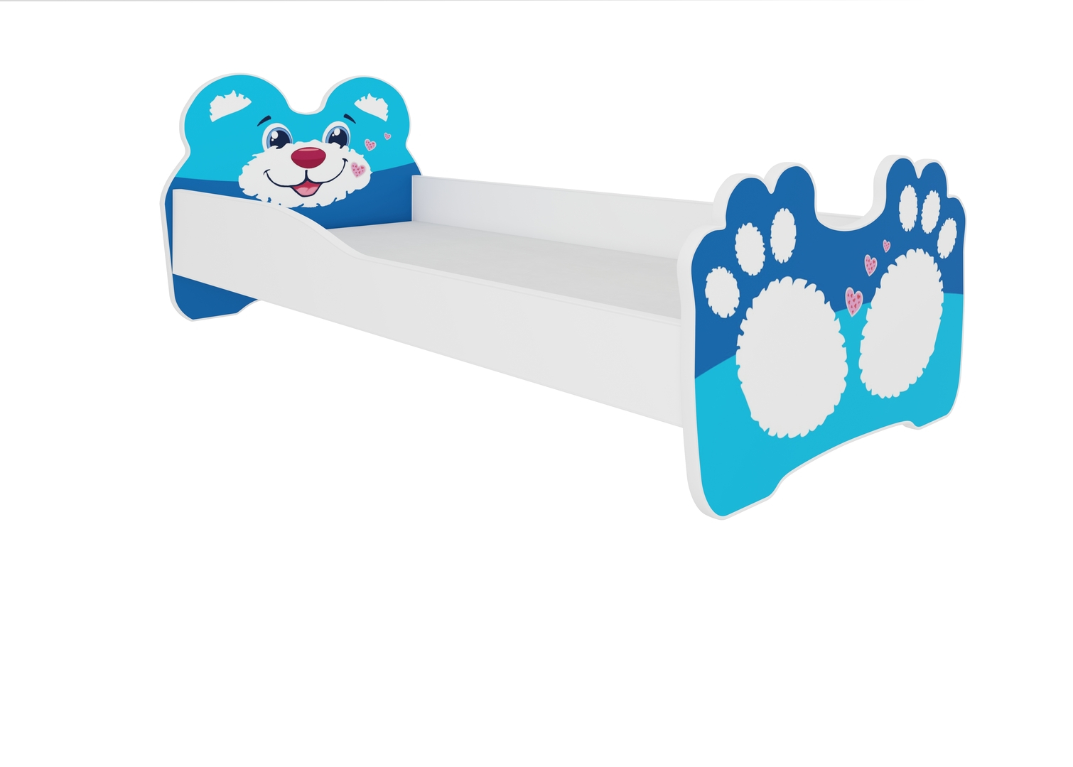 Levně Postel s matrací Bear Blue 140x70 cm - ADRK FURNITURE