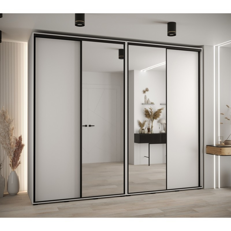 Vysoká šatní skříň s posuvnými dveřmi Davos 3 280, hloubka 60 cm, výška 235,2 cm - Abiks Meble