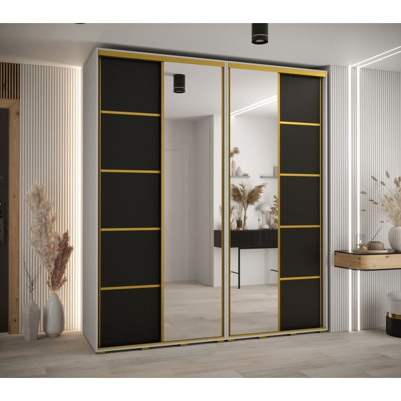 

Skříň s posuvnými dveřmi a zrcadlem Davos 5 210, hloubka 60 cm - Abiks Meble