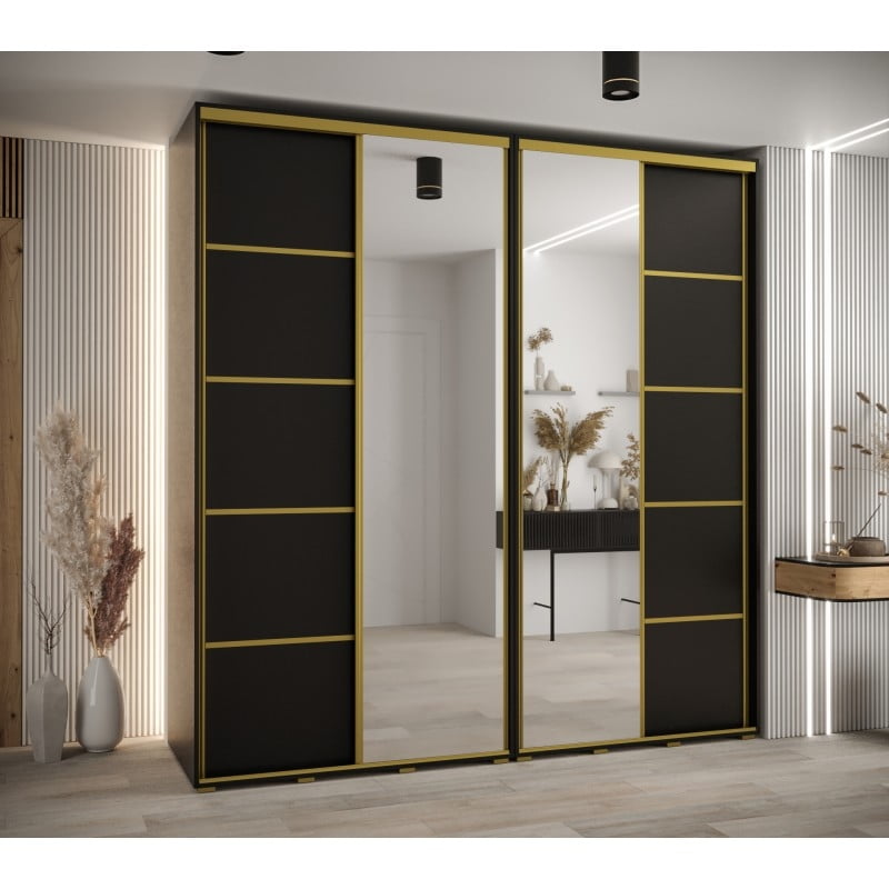 

Skříň s posuvnými dveřmi a zrcadlem Davos 5 230, hloubka 60 cm - Abiks Meble