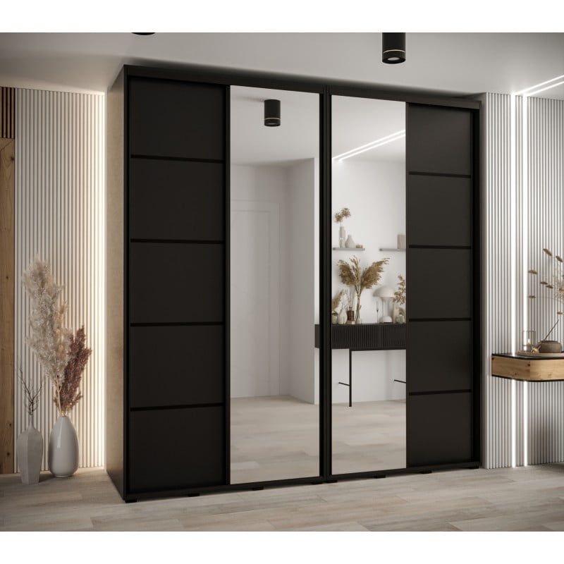 

Skříň s posuvnými dveřmi a zrcadlem Davos 5 230, hloubka 60 cm - Abiks Meble