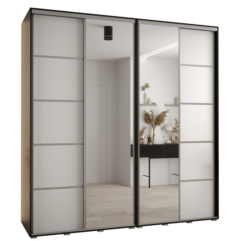 

Skříň s posuvnými dveřmi a zrcadlem Davos 5 230, hloubka 60 cm - Abiks Meble