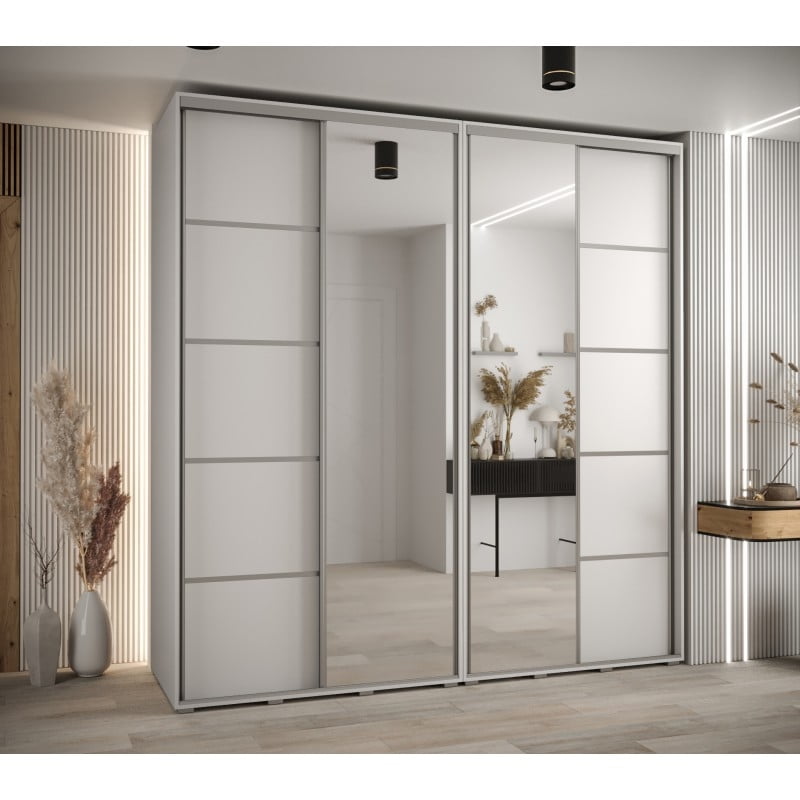 

Skříň s posuvnými dveřmi a zrcadlem Davos 5 230, hloubka 60 cm - Abiks Meble