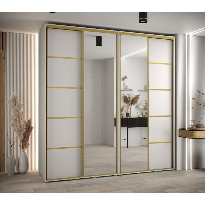 

Skříň s posuvnými dveřmi a zrcadlem Davos 5 230, hloubka 60 cm - Abiks Meble