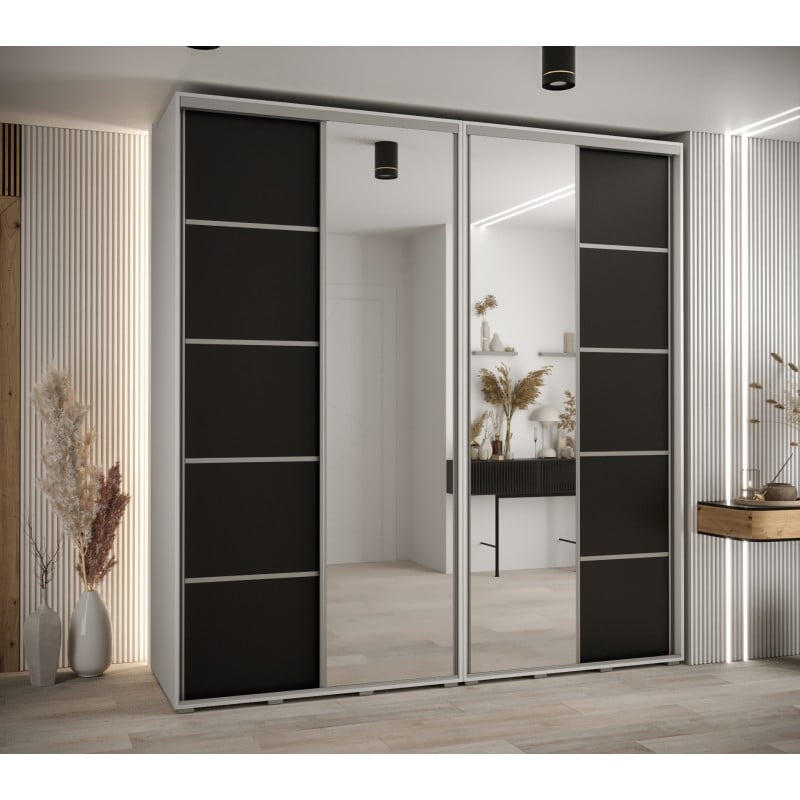 

Skříň s posuvnými dveřmi a zrcadlem Davos 5 230, hloubka 60 cm - Abiks Meble