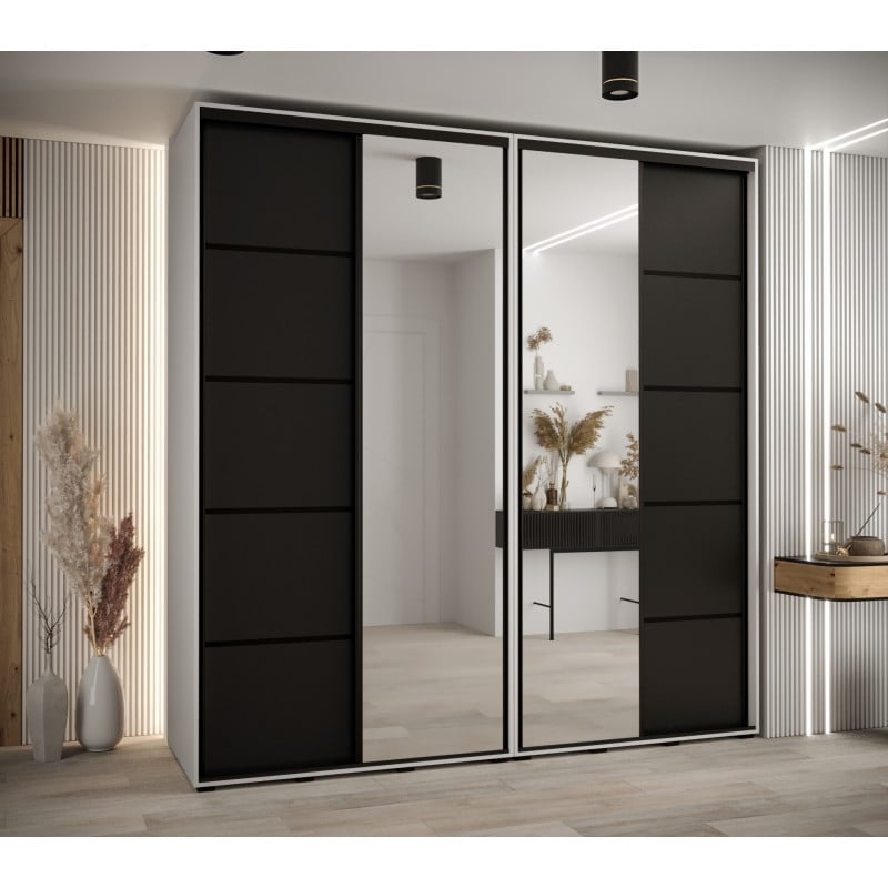 

Skříň s posuvnými dveřmi a zrcadlem Davos 5 230, hloubka 60 cm - Abiks Meble