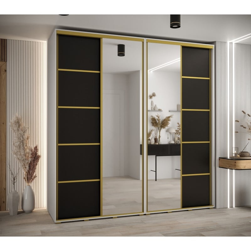 

Skříň s posuvnými dveřmi a zrcadlem Davos 5 230, hloubka 60 cm - Abiks Meble
