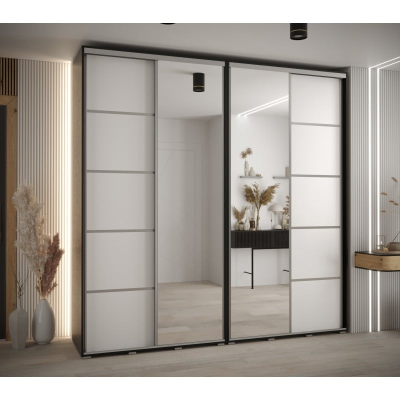 

Skříň s posuvnými dveřmi a zrcadlem Davos 5 240, hloubka 45 cm - Abiks Meble