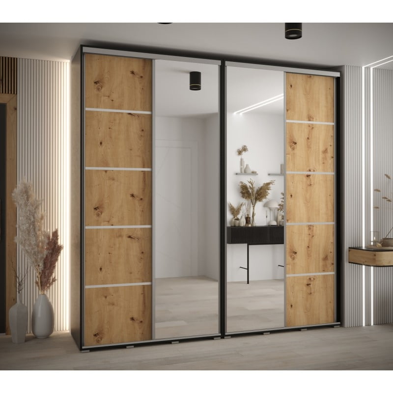 

Skříň s posuvnými dveřmi a zrcadlem Davos 5 240, hloubka 45 cm - Abiks Meble