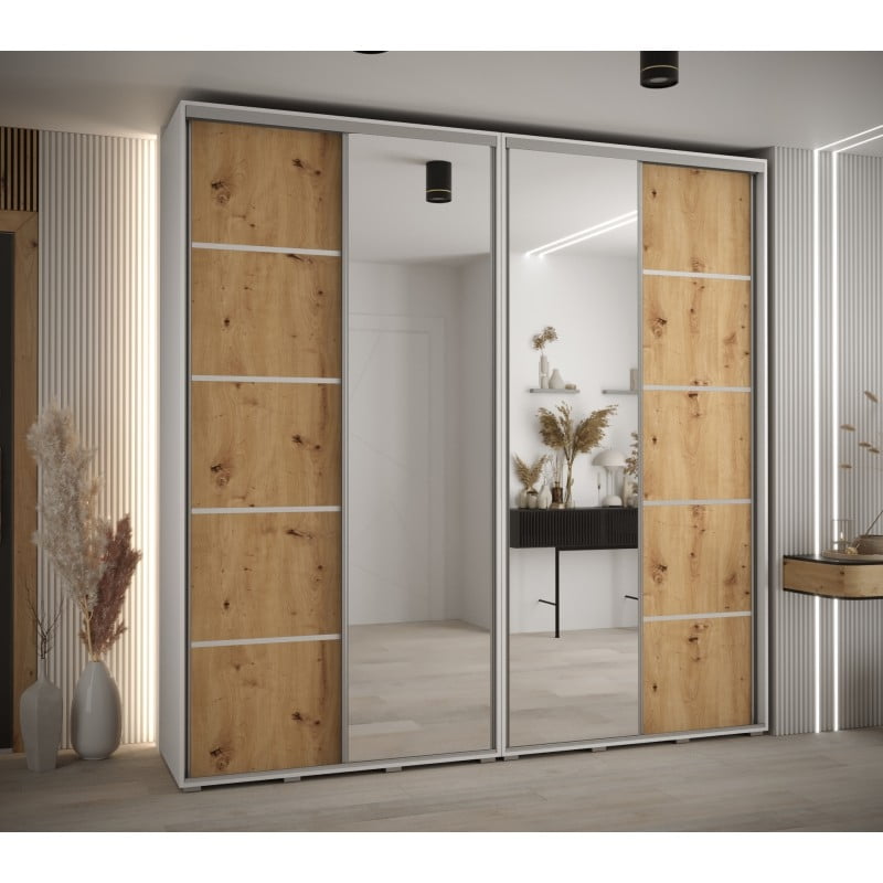 

Skříň s posuvnými dveřmi a zrcadlem Davos 5 240, hloubka 45 cm - Abiks Meble