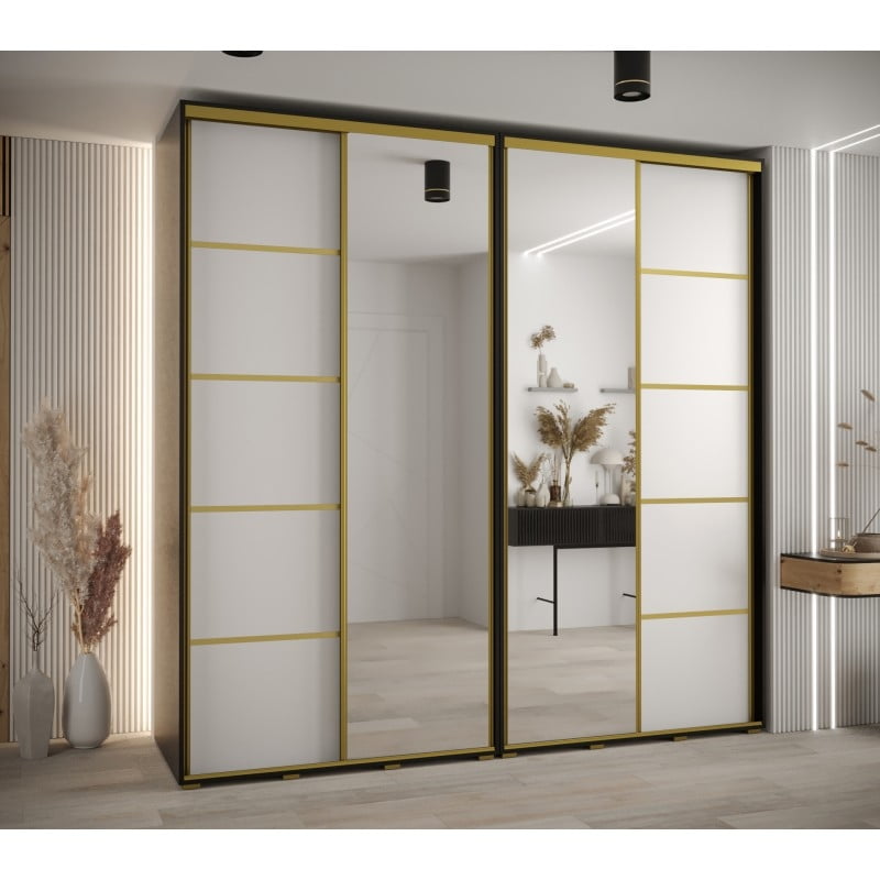 

Skříň s posuvnými dveřmi a zrcadlem Davos 5 240, hloubka 60 cm - Abiks Meble