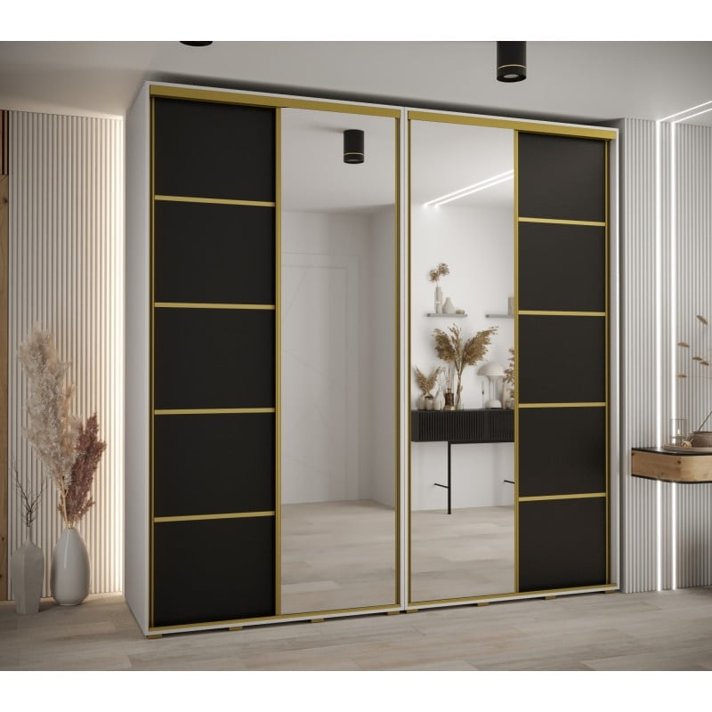 

Skříň s posuvnými dveřmi a zrcadlem Davos 5 240, hloubka 60 cm - Abiks Meble