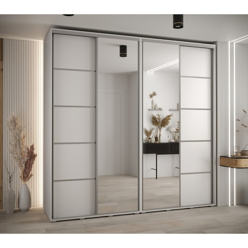 

Skříň s posuvnými dveřmi a zrcadlem Davos 5 240, hloubka 60 cm - Abiks Meble