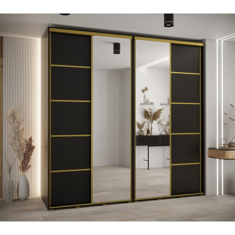 

Skříň s posuvnými dveřmi a zrcadlem Davos 5 240, hloubka 60 cm - Abiks Meble