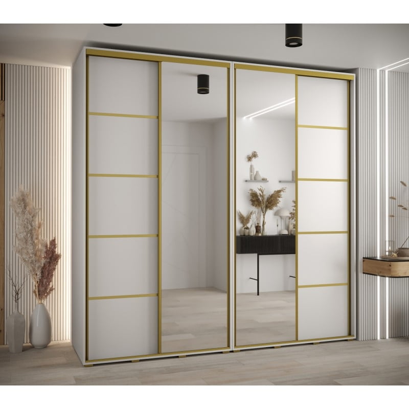 

Skříň s posuvnými dveřmi a zrcadlem Davos 5 240, hloubka 60 cm - Abiks Meble