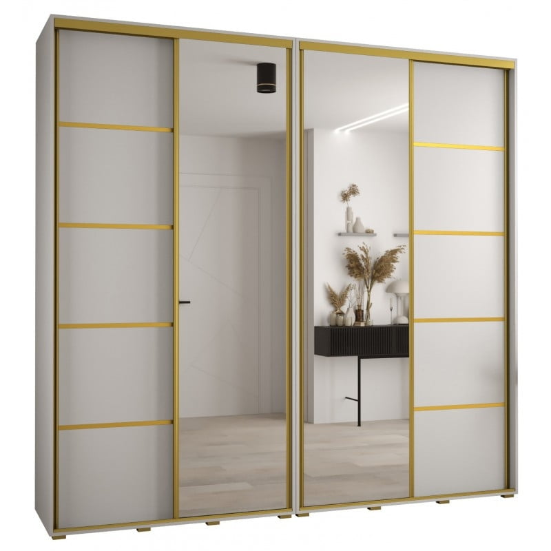 

Skříň s posuvnými dveřmi a zrcadlem Davos 5 250, hloubka 45 cm - Abiks Meble
