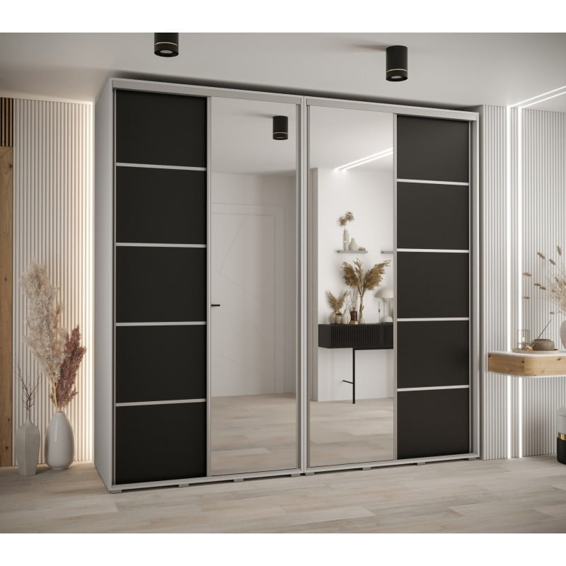 

Skříň s posuvnými dveřmi a zrcadlem Davos 5 250, hloubka 50 cm - Abiks Meble