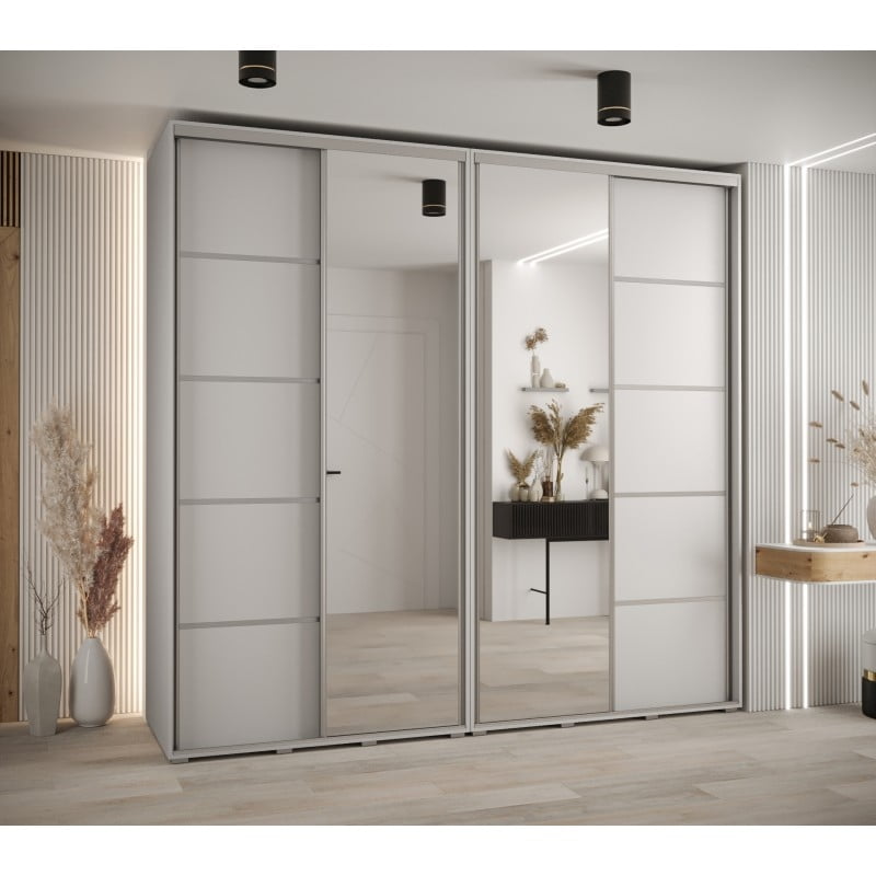 

Skříň s posuvnými dveřmi a zrcadlem Davos 5 250, hloubka 50 cm - Abiks Meble
