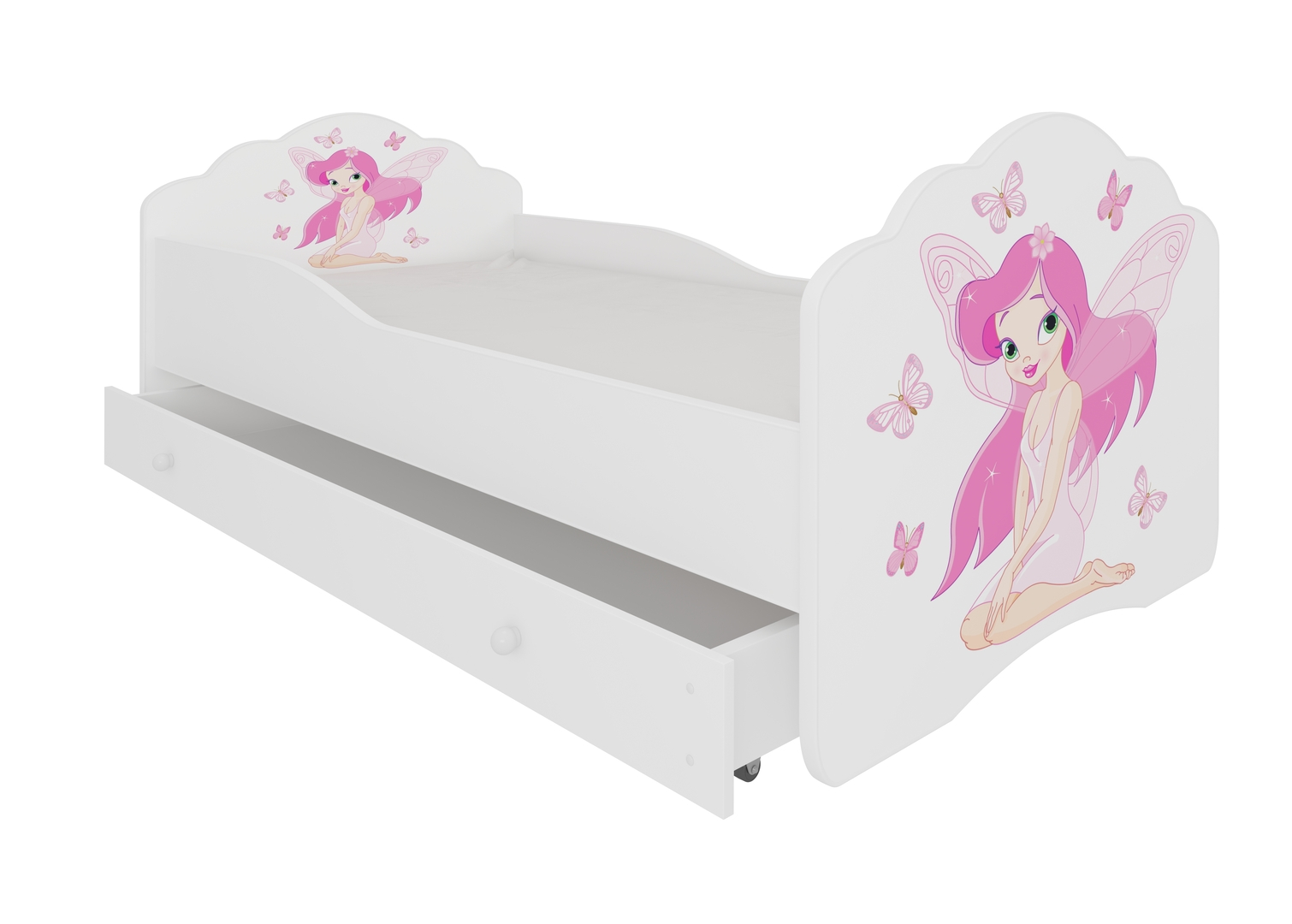 Levně Postel s matrací a zásuvkou Casimo Girl With Wings 160 cm - ADRK FURNITURE