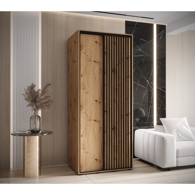 Levně Šatní skříň s posuvnými dveřmi Lanko 1 110, hloubka 60 cm - Abiks Meble
