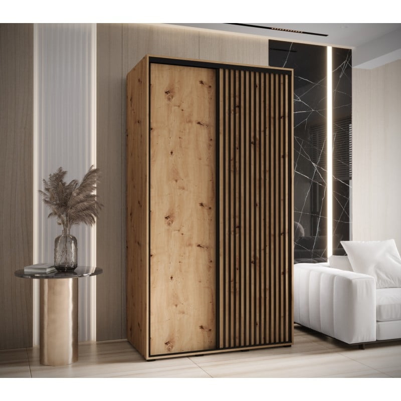 Levně Šatní skříň s posuvnými dveřmi Lanko 1 140, hloubka 60 cm - Abiks Meble