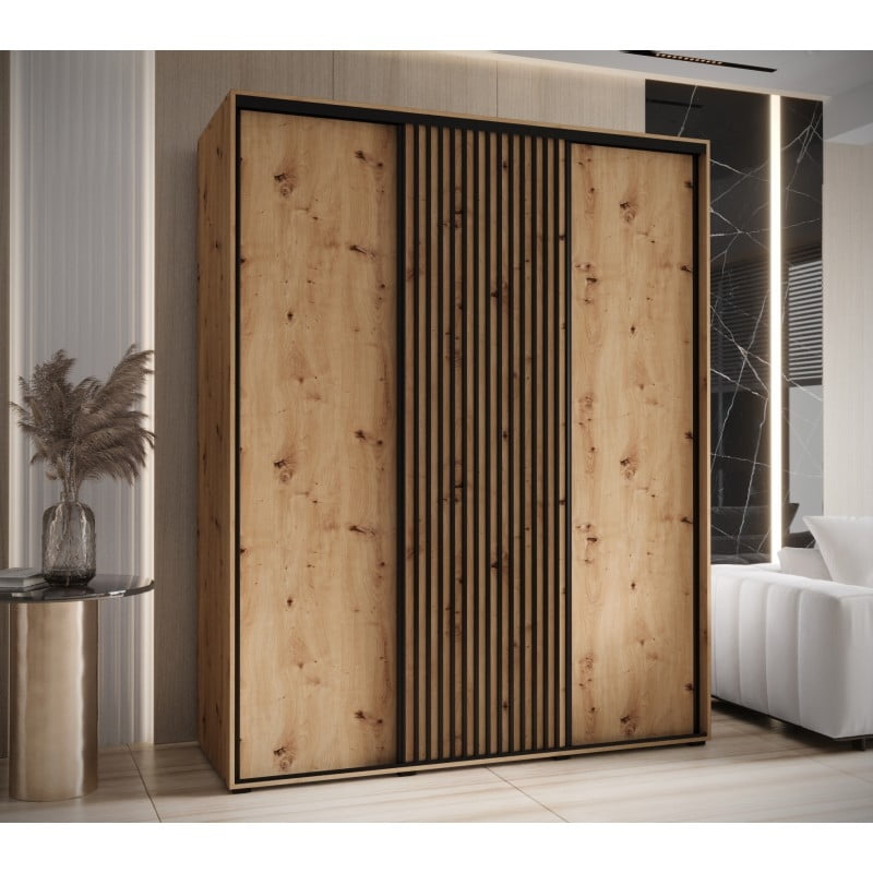 Levně Šatní skříň s posuvnými dveřmi Lanko 1 200, hloubka 60 cm - Abiks Meble
