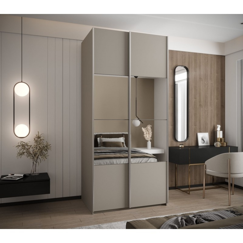 Levně Posuvná skříň se zrcadlem Lux 4 100 - Abiks Meble