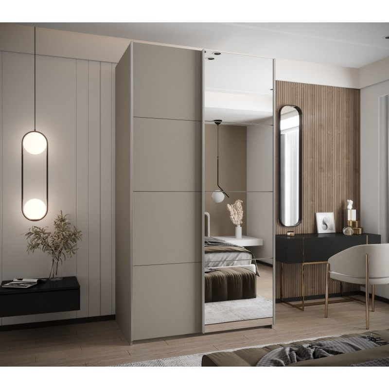 Levně Posuvná skříň se zrcadlem Lux 3 140 - Abiks Meble