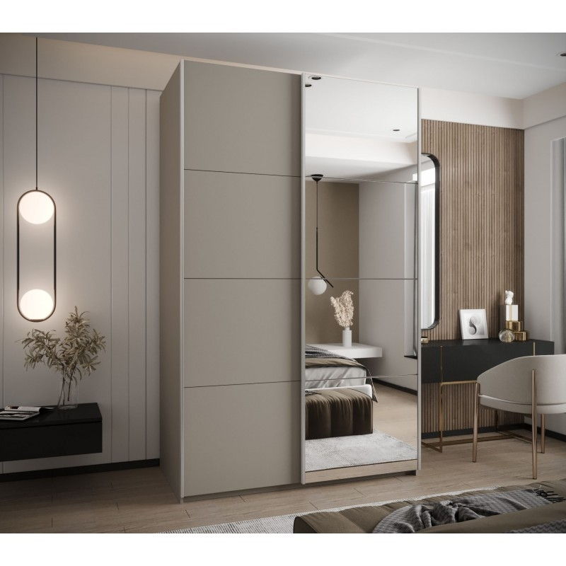 Levně Posuvná skříň se zrcadlem Lux 3 150 - Abiks Meble