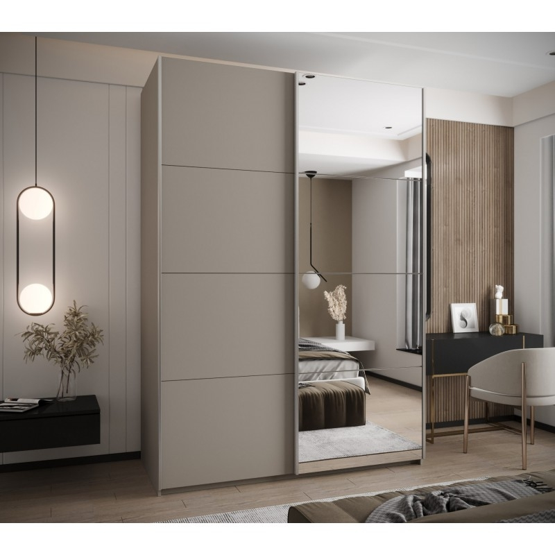 Levně Posuvná skříň se zrcadlem Lux 3 190 - Abiks Meble