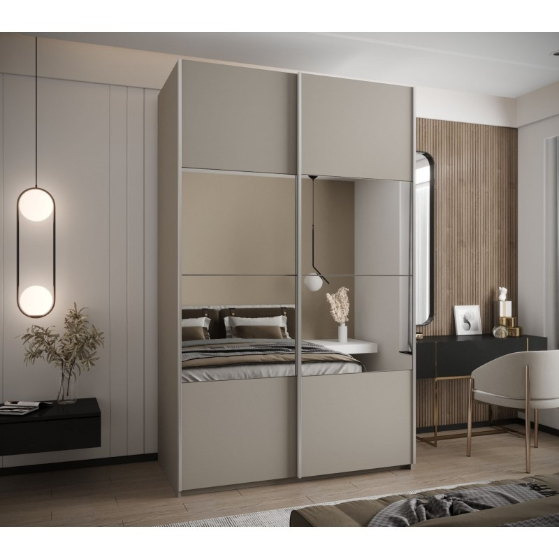Levně Posuvná skříň se zrcadlem Lux 4 160 - Abiks Meble