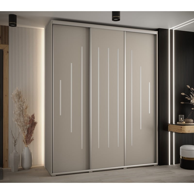 Levně Vysoká posuvná skříň Dakota 12 190, hloubka 60 cm, výška 235,2 cm - Abiks Meble