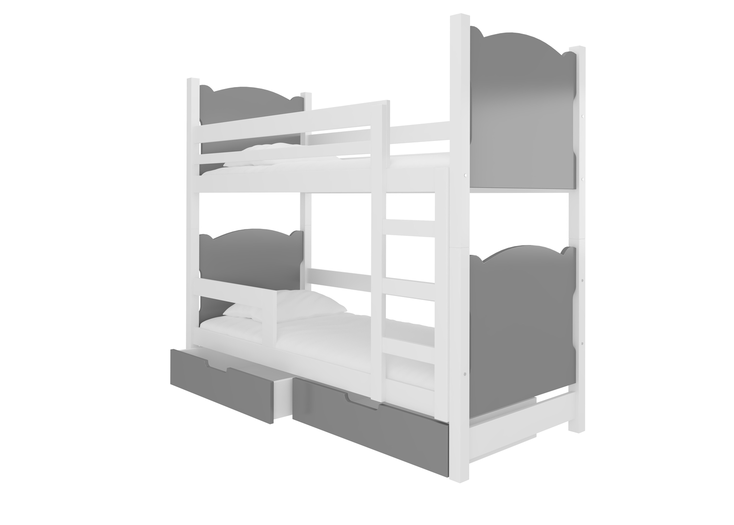 Levně Patrová postel dvoumístná s matracemi Maraba - ADRK FURNITURE